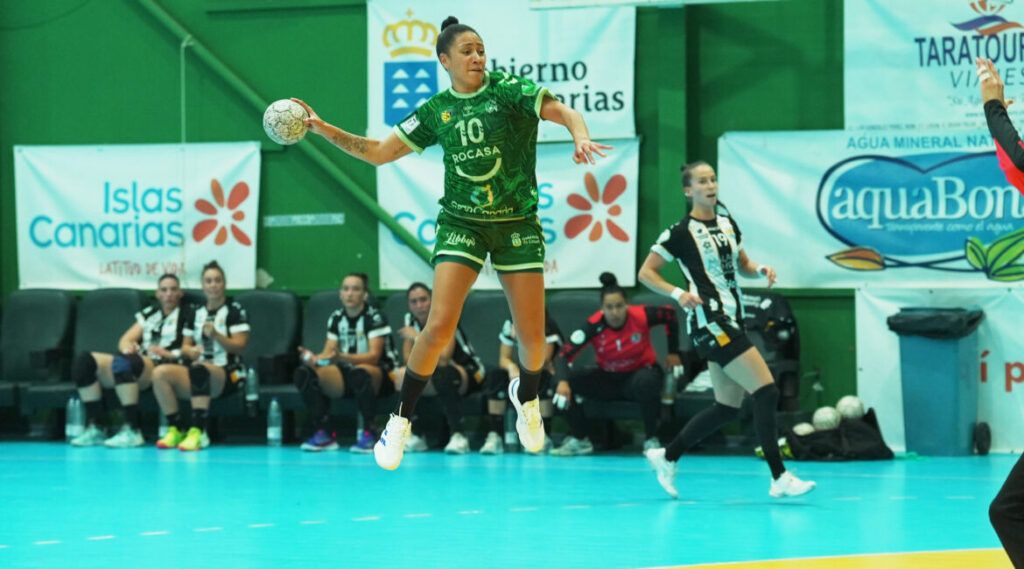 Larissa da Silva during the match played Wednesday between Rocasa Gran Canaria and the Costa del Sol Málaga