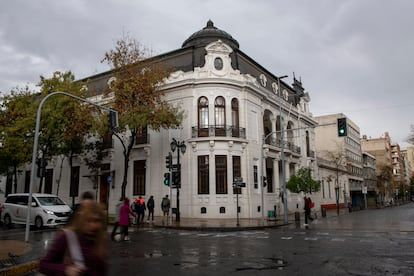 The Central House of the Diego Portales University, this May 8 in Santiago.