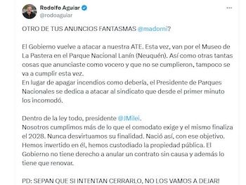 Rodolfo Aguiar's tweet