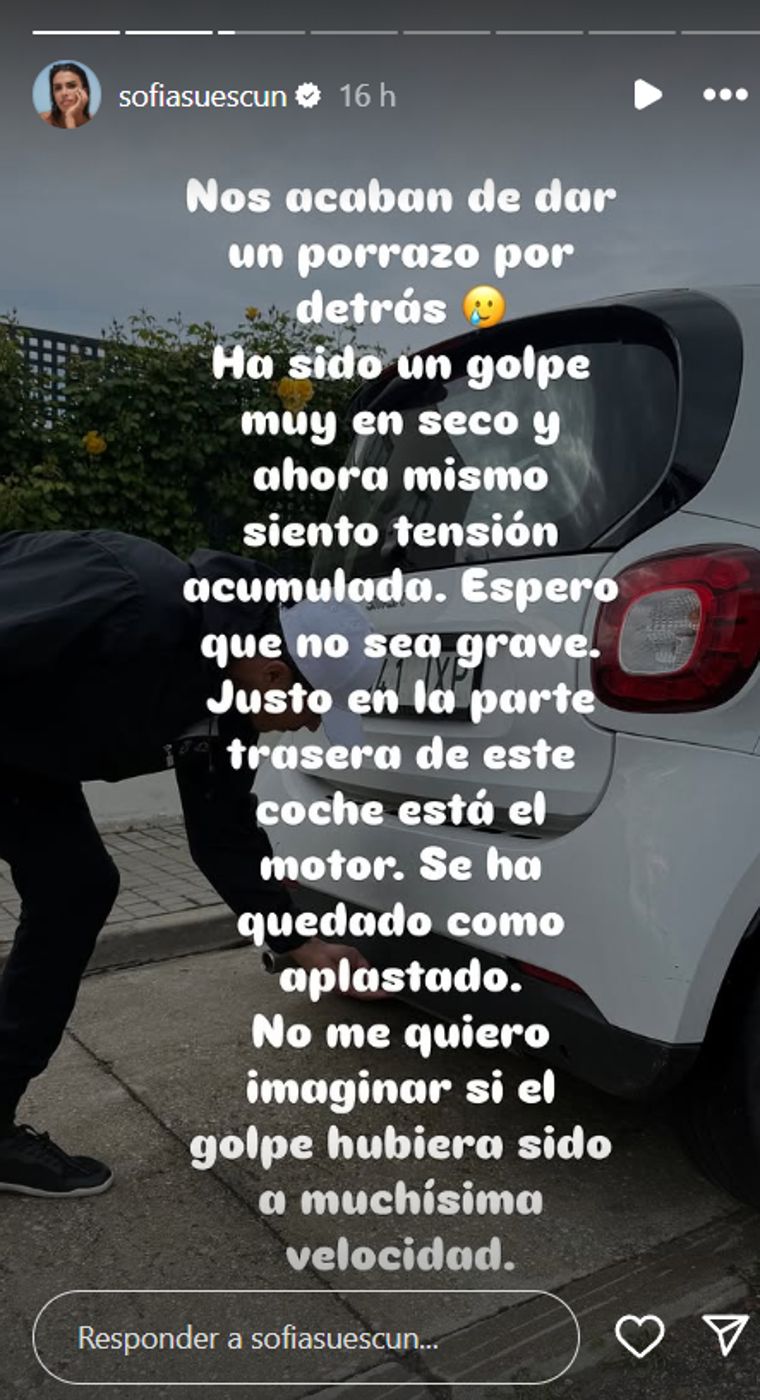 Sofia Suescun and Kiko Jiménez suffer a car accident