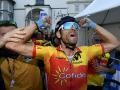 Alejandro Valverde, in 2018, when he was world champion en route
