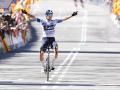 Primoz Roglic celebrates the final triumph in Volta to Catalonia