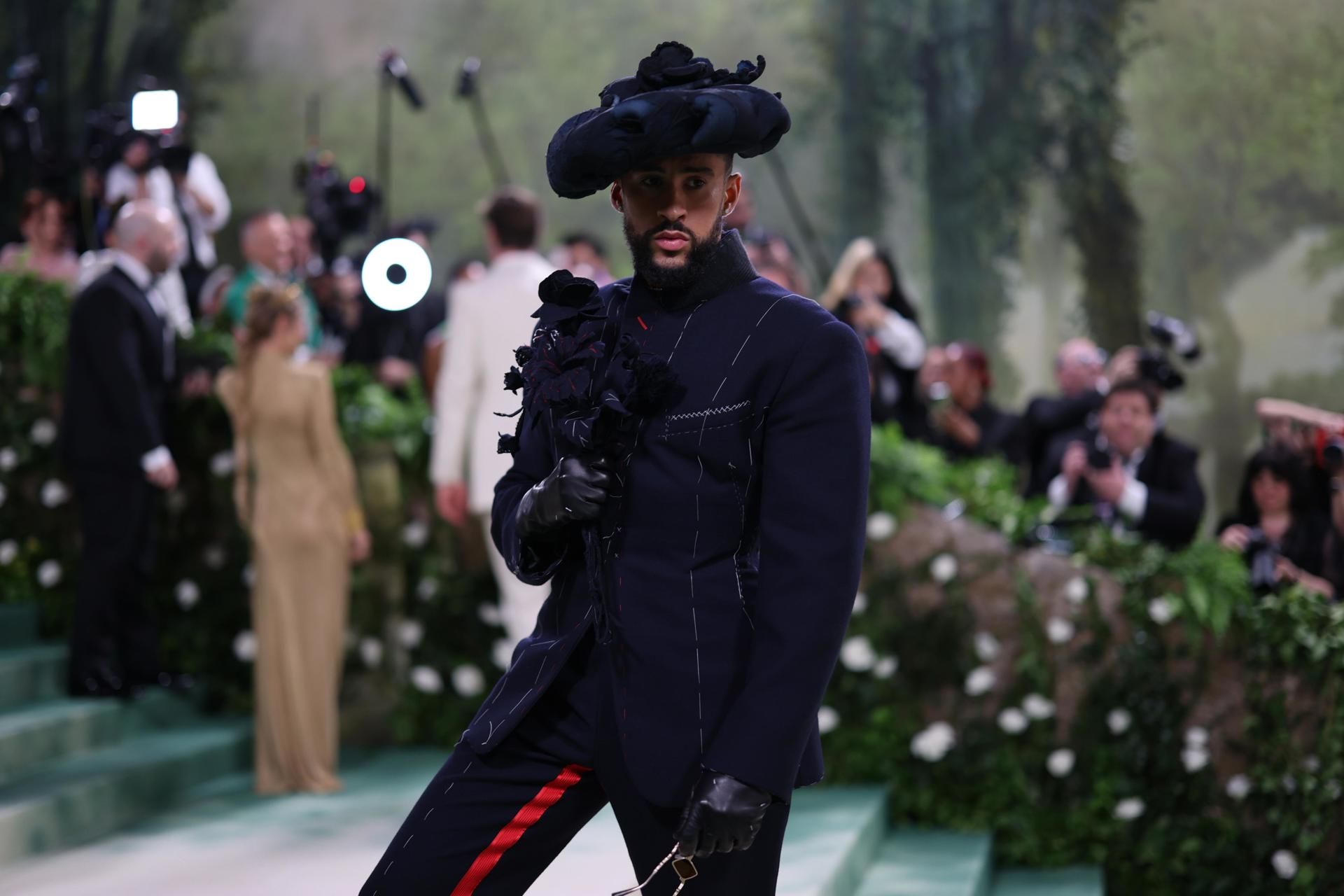 Bad Bunny arrives at the Met Gala 2024