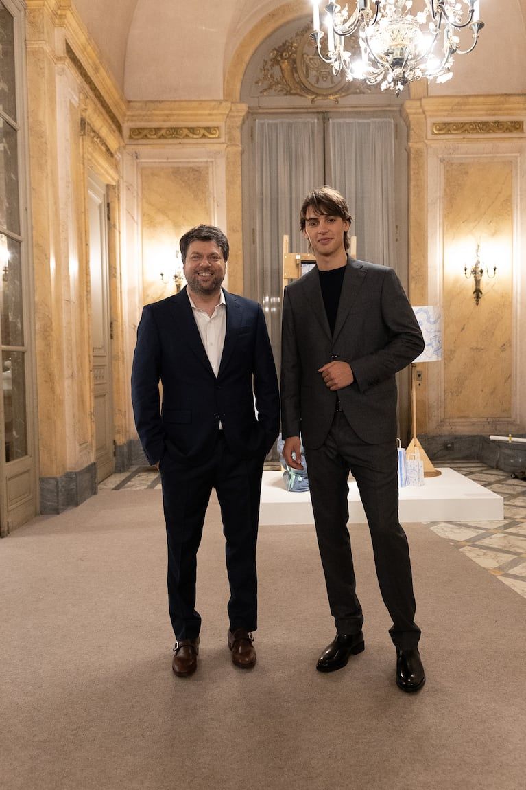 Guido Kaczka y Benicio Gravier en el event de Rochas x Vitale Barberis Canonico. (Photo: Grupo Mass/Santiago Sedlacek)