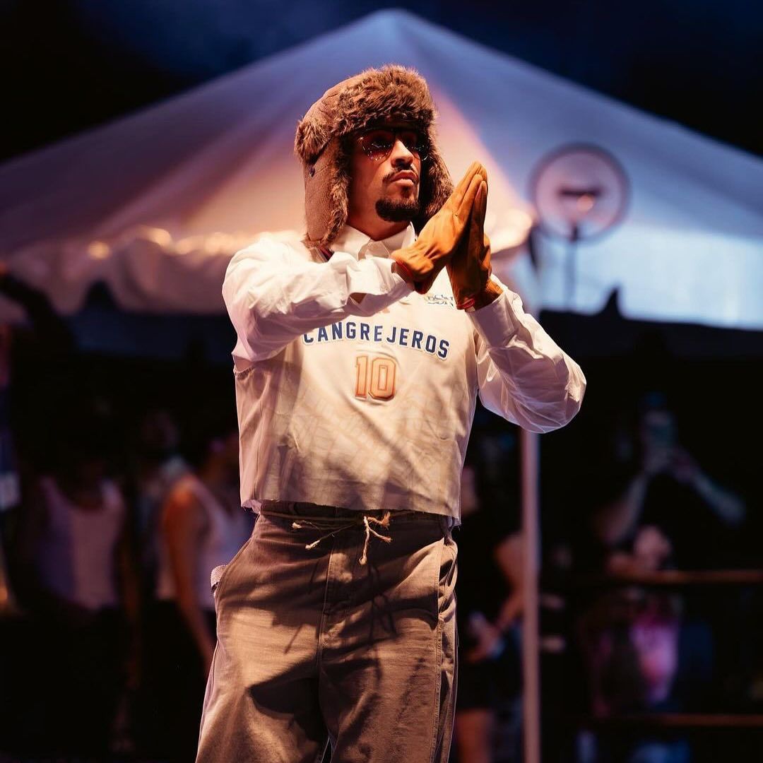 Bad Bunny during a concert in Puerto Rico