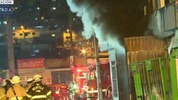 Black smoke after fire. Capture: