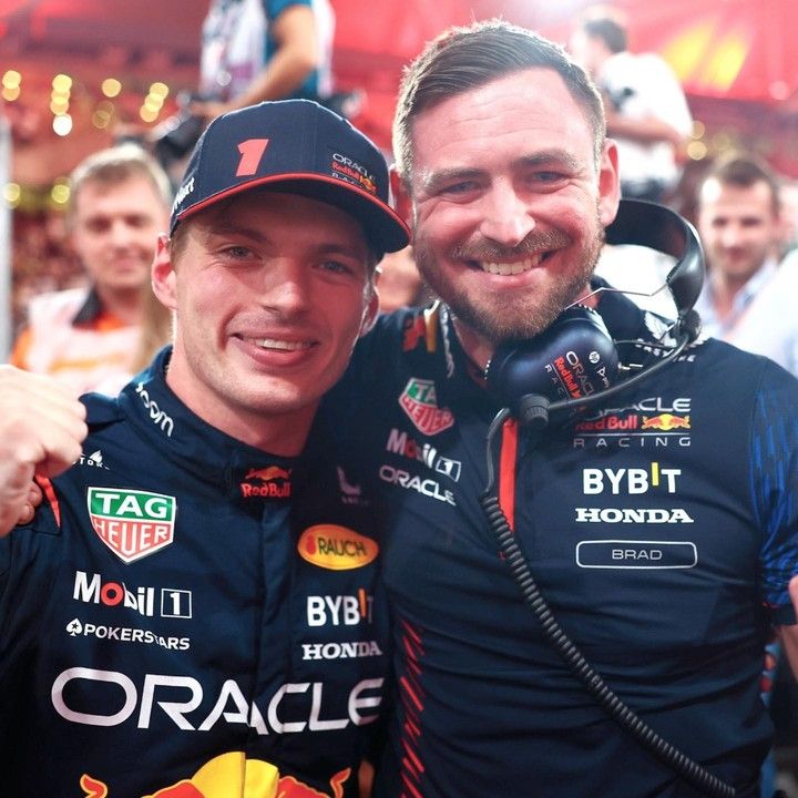 Max Verstappen y Bradley Scanes.