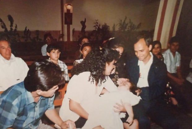Mildred Camacho's christening in Chulucanas