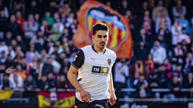 André Almeida, before the CD Leganés (Photo: Valencia CF).