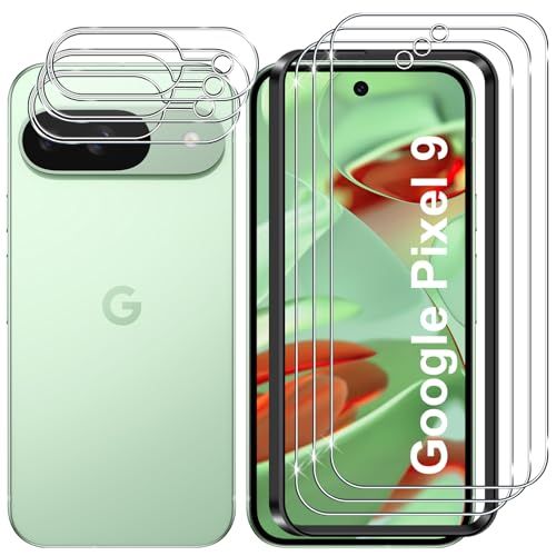 Lutree for Google Pixel 9 Tempered Crystal, 3+3 pieces