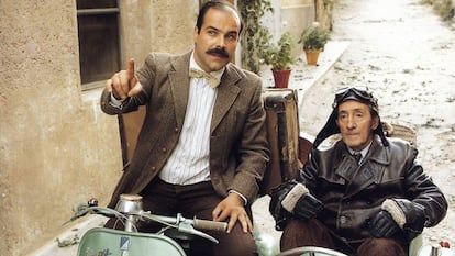 Antonio Resines and Luis Ciges, in 'Dawn that is not little', by José Luis Rope.