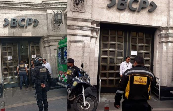 A woman loses her life in the BCP offices in Arequipa while doing procedures: Bank suspends attention