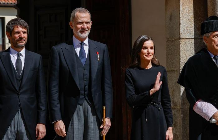 Kings Felipe and Letizia give Álvaro Pombo the Cervantes Award in Alcalá de Henares