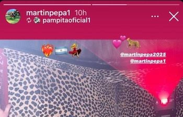The details of the low profile of Pampita to the United States to accompany Martín Pepa in an event