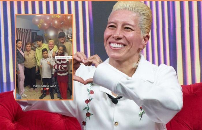 Lady Tabares met again with her son and mother: the actress returned to Medellín after leaving ‘La Casa de los Famos’