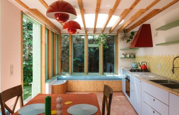 Add an glazed terrace, the solution to modernize this Victorian house and adapt it to a couple of writers and their cats