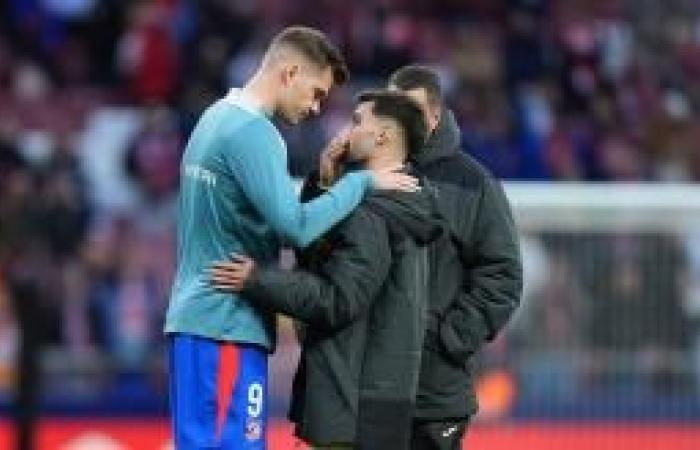 Special guest in Atlético de Madrid training