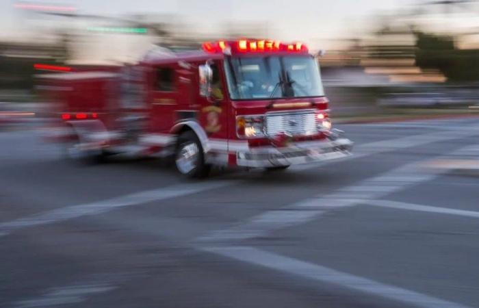 A forest fire temporarily closes a road to the east of Julian-San Diego Union-Tribuno