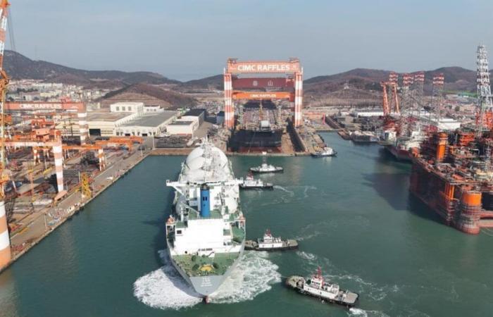 The millionaire project to export LNG is expanded with the arrival of a new ship
