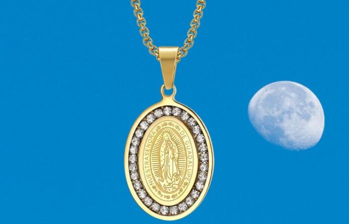Mother’s Day 2025: Medal of the Virgen de Guadalupe bathed in 14K gold -in Discount at Amazon