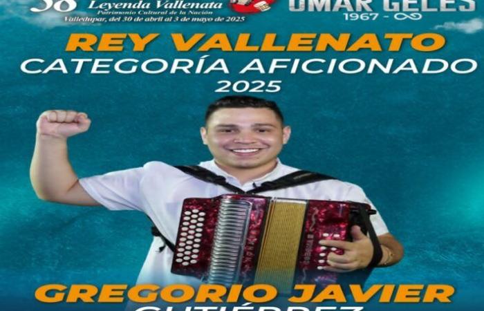 Gregorio Javier Gutiérrez Tocora, is the new amateur vallenato king 2025 – Vallenato Festival