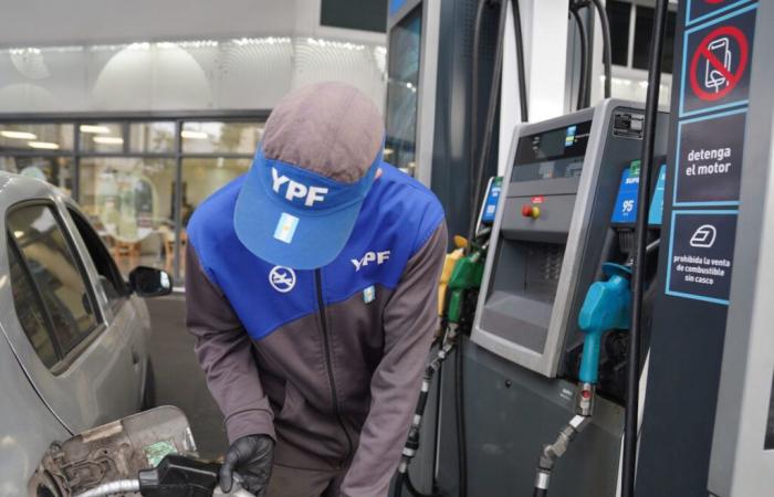 YPF can go up and down the gasoline at any time of the day according to its sales