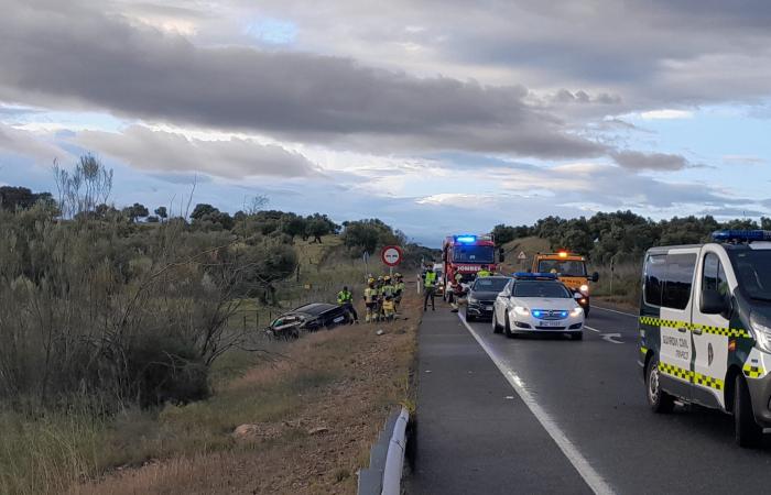 Four people die after a frontal shock between two lines in Plasencia