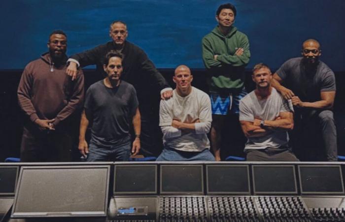 Robert Downey Jr., Channing Tatum and More Have ‘Movie Night with the Boys’