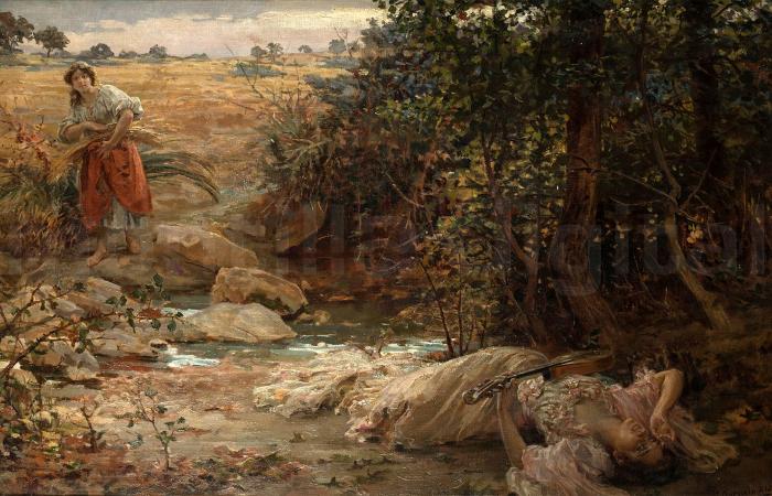 A little -known painting by José Garnelo with Montillanos ~ Montilla Digital