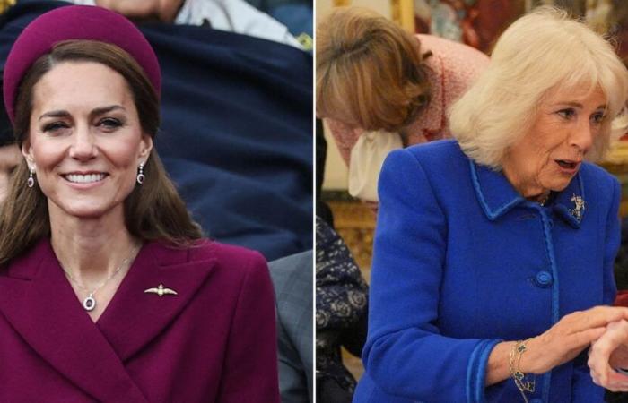 The meaning behind the Broches of Kate Middleton Victory and Queen Camila