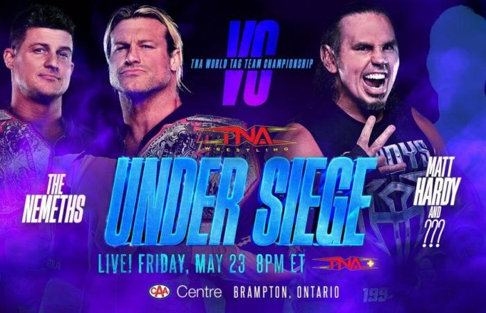 The Nemeths will defend TNA’s couple titles against Matt Hardy and a surprise partner in Under Siege