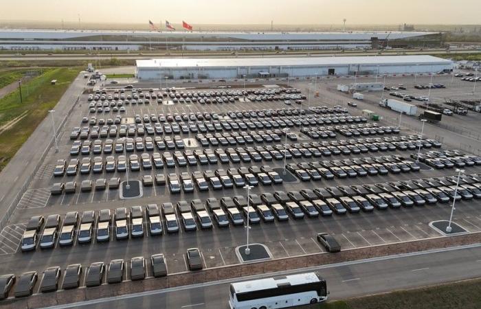 A man bought a cybertruck tesla. He returned it the same day when he realized that he had been missing four months in a field in a field