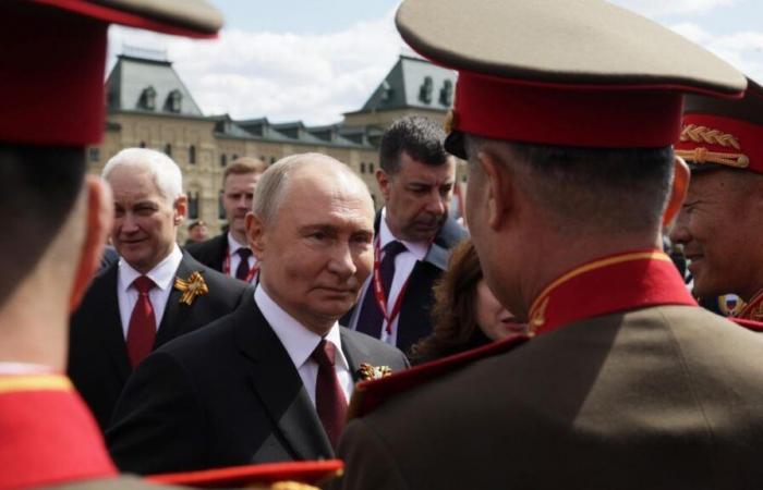 Russia exhibits its international alliances on Victory Day