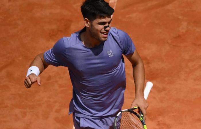 Carlos Alcaraz passes from Ronda in the 1,000 Masters in Rome after imposing himself on Dusan Lajovic