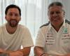 Chiqui Tapia went to see Lionel Messi with the shirt of a team from Formula 1 and the memes burst