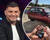 Brian Brian’s happiness after buying his first car: “Never give up”