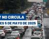 Frenan circulation of these cars on Monday, May 5 in CDMX and Edomex