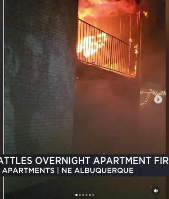 AFR responds to 3 overnight fires in Albuquerque