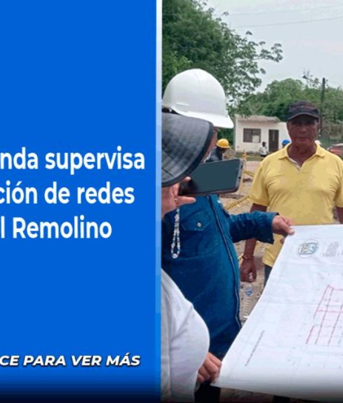 Ministry of Housing supervises works to optimize aqueduct networks in El Remolino