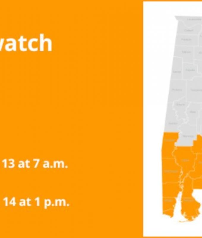 Flood watch affecting South Alabama Monday and Tuesday