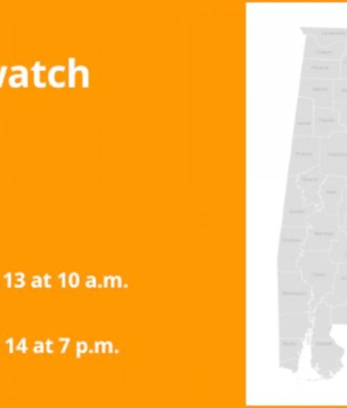 Flood watch issued for Southeast Alabama for Monday and Tuesday