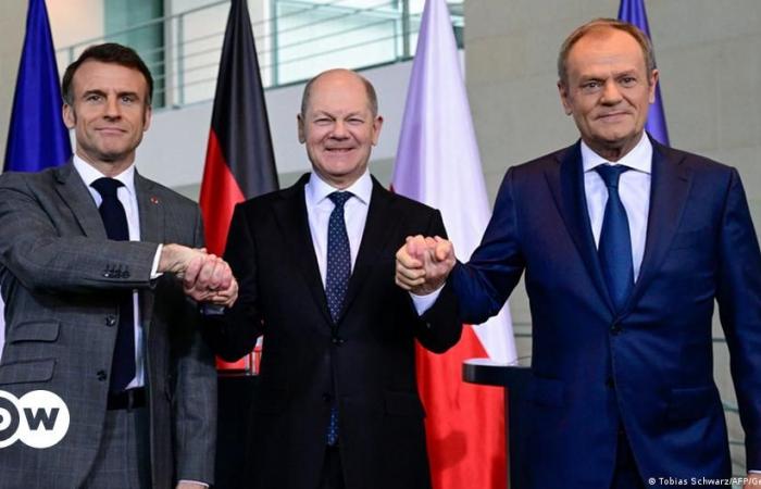 France, Germany and Poland promise more aid to Ukraine – DW – 03/15/2024