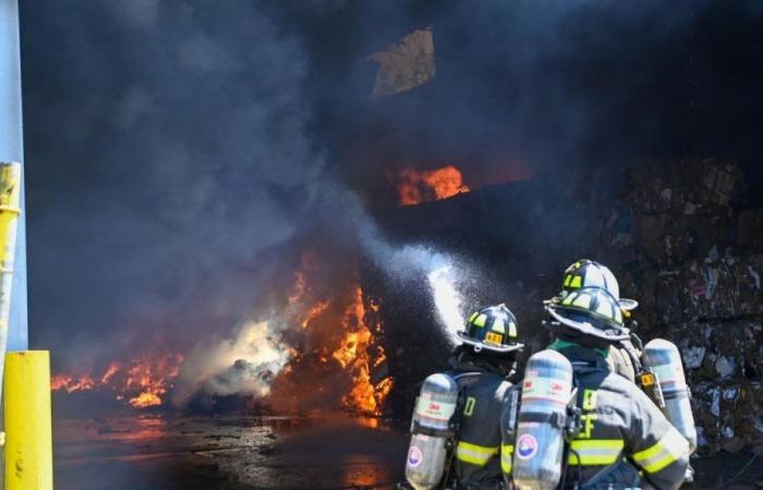 Fire erupts at Winters Brothers waste facility in West Babylon
