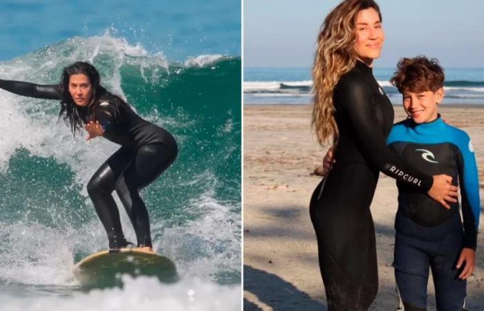 The adventures of Jimena Barón and her son in Brazil: a bumpy trip, surf lessons and deep reflection