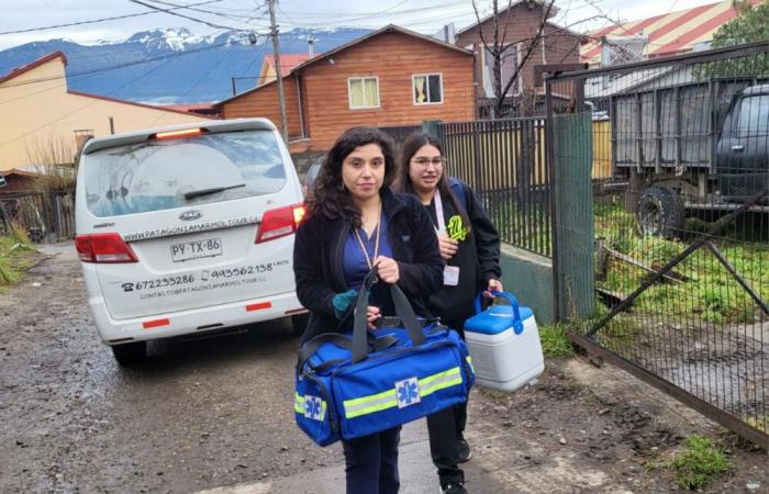 They continue to advance in home vaccination against Influenza and COVID19 in Aysén