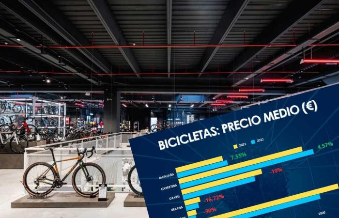 Bike sales in Spain are falling but are still above the pre-covid era, with electric bikes ruling