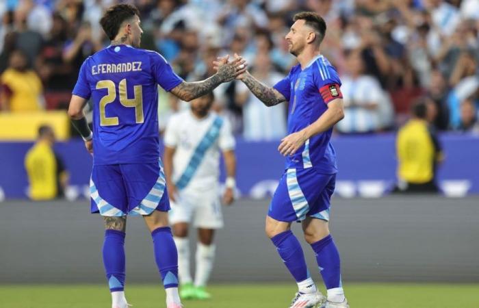 Argentina beat Guatemala and arrives sharp at the Copa América