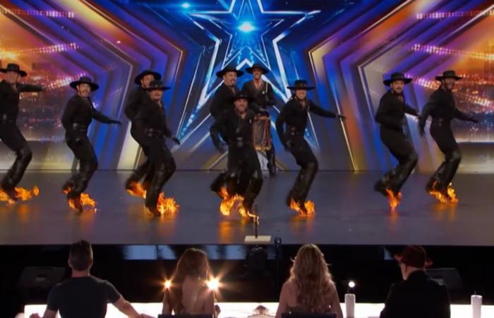 An Argentine group danced fire malambo and made the Americas Got Talent jury cry
