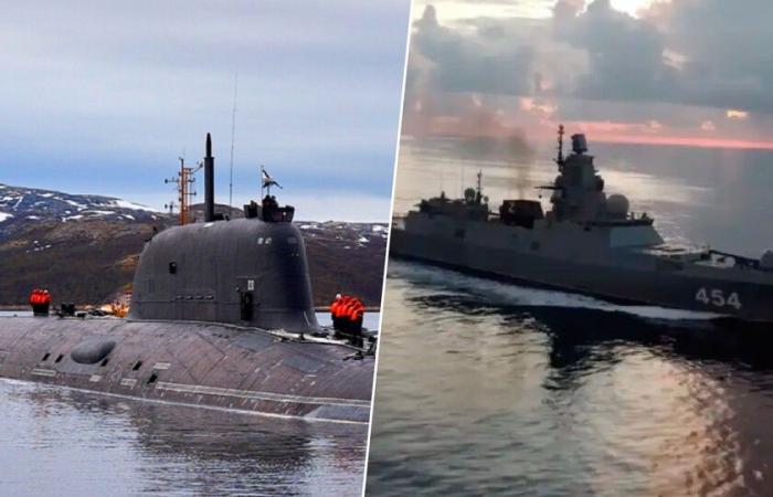A Russian nuclear-powered submarine and frigate are off Cuba. Just in case, the US brings drones