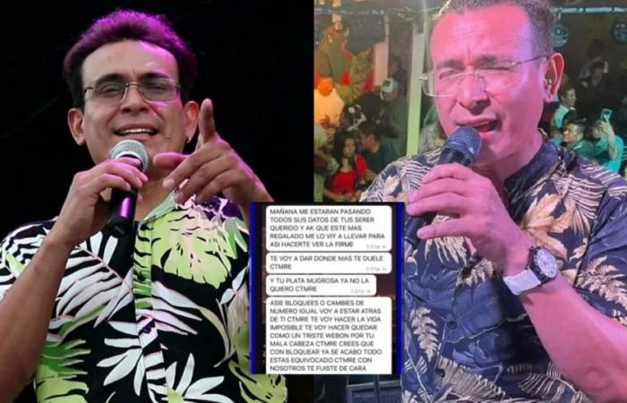Singer Esaud Suárez denounces extortion and paralyzes his career for fear of attacks: “They wrote to my daughters”